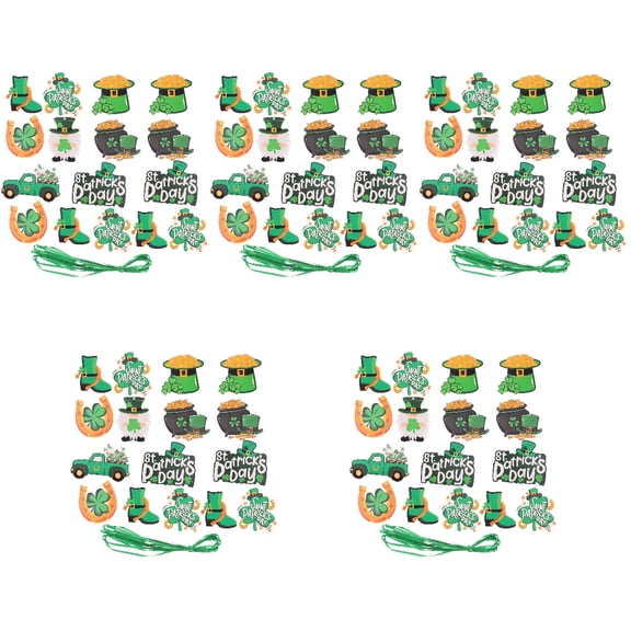 OUNONA 120 pcs St. Patrick's Hanging Tag Decorations St. Patrick's Day Decorations Paper Hanging Tags