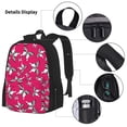 thumbnail image 3 of Disketp Butterfly Large Capacity Backpack Lunch Bag Pencil Case Combination 3 Piece Set for Student, 3 of 7