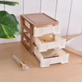 thumbnail image 2 of HELIAHOO Desktop Storage Drawer with 3 Drawers,Small Plastic Drawers Organizer,Desk Organizers,Office Desk Plastic Storage Rack with Drawers,for Desk, Storing Craft, Accessory, Stationery CJ915-58152, 2 of 7