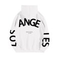 thumbnail image 4 of Essentials Women's Hoodie Fashion Letter Print Long Sleeve Hooded With Pocket Athletic Pullover Sweatshirt White, 4 of 4