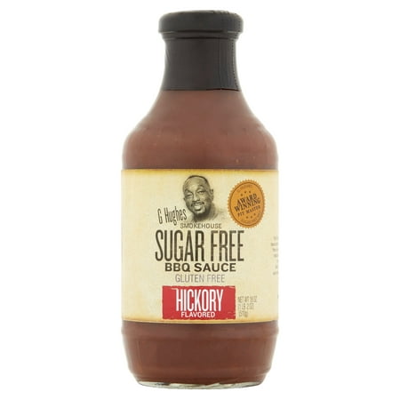 (2 Pack) G Hughes Sugar Free Hickory BBQ Sauce, 18 (Best Selling Bbq Sauce In Us)