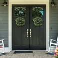 thumbnail image 6 of Pure Garden Set of Two 20-Inch Artificial Eucalyptus Wreath for Home Decor, 6 of 7