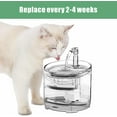 thumbnail image 4 of 12 Pack Cat Water Fountain Filter, Cat Water Fountain Filters for NPET WF050 & WF100 Transparent Water Fountain, Cat Fountain Filter Replacement with Triple Filtration System, 4 of 7