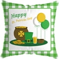 thumbnail image 1 of LADIGASU St. Patrick's Day Short Plush Cushion Cover Throw Pillow Cover Sofa Home Decor, 1 of 1
