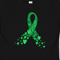 thumbnail image 4 of Inktastic Cerebral Palsy Awareness- Green Ribbon Made of Hearts Boys or Girls Baby T-Shirt, 4 of 5