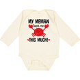 thumbnail image 3 of Inktastic Memaw Loves Me Grandson Boys or Girls Long Sleeve Baby Bodysuit, 3 of 5