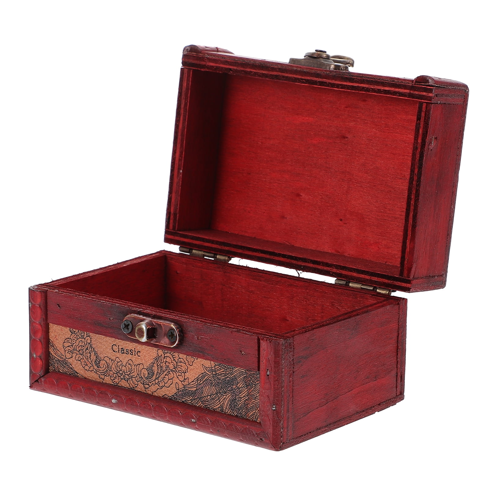 Treasure Chest Pirate Box Small Mini Jewelry Jewelery Rectangular