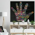 thumbnail image 3 of Design Art - Rainbow Hand with Multi Colors, 3 of 5