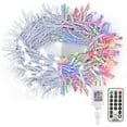 thumbnail image 1 of Color Changing Christmas Lights, 65.67ft 200 LED Dual Color Christmas Tree Lights with Remote, Cool White & Multicolor 11 Function Xmas String Lights Indoor Outdoor for Xmas Party Home Wedding, 1 of 7