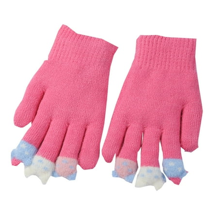

Fsqjgq Toddler Gloves Girl Glove Children Five Finger Gloves Winter Boys Velvet Points Boys Girls Warm Toddler Boxing Gloves Set Kids Toddler Gloves A