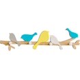 thumbnail image 1 of Lishi Wooden Bird Design Wall Mounted Coat Rack with 4 Hooks for Home Storage, 1 of 5