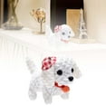 thumbnail image 2 of Realistic Interactive Puppy Toy Walking Barking Moving Dog With Hat Head Tail Wagging Lifelike Stuffed Animal For Kids, 2 of 8
