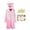 Pink, variant on Odeerbi 5-15 Years Kids Teen Boys Girls Graduation Gown Set Shiny Robe with Cap, Stole & Diploma Card 4-Piece Outfit for Graduation Ceremony