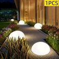 thumbnail image 6 of HIBIBUD Solar Rock Lights Outdoor Garden Decor Glowing Pebble Path Lamps Waterproof Simulation Stone Light for Walkway Landscape Lighting Pathway and Patio White, 6 of 7
