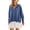 Blue, variant on 2024 New Product Clearance! Autumn Dresses for Women Clearance under $10 Plus Size,Women's Fashionable Long Sleeved Button Up Collared Sweatshirt Dress - Black S