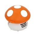 thumbnail image 1 of MasteelfCA Mini Mashroom Tabletop Cleaner Vacuum Cleaner Handy Hand Cleaner Desk Table Dust Cleaner (Orange), 1 of 4