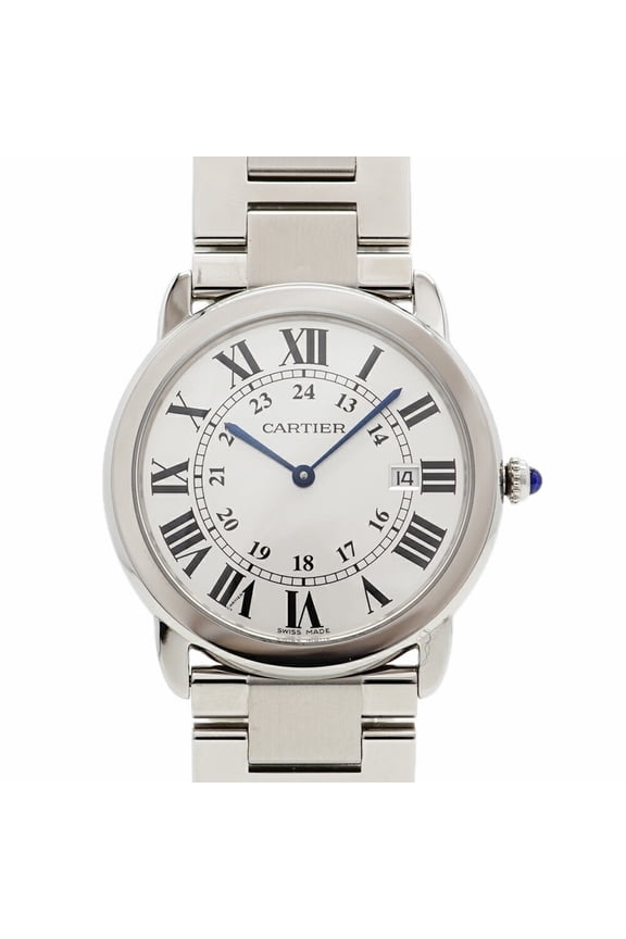 Pre-Owned Cartier Rondo Solo 2934 Silver Dial Men's Watch