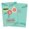 Personalized Hanging Ornaments Folded Holiday Greeting Card