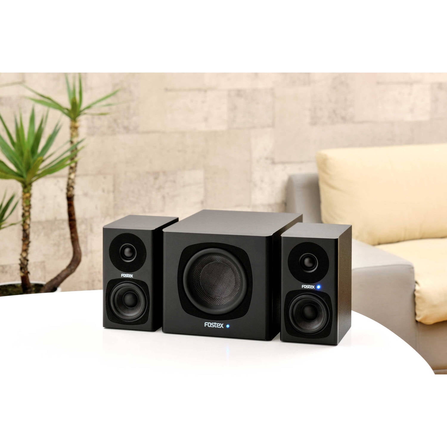 Fostex PM-SUBMINI-2 50-Watt 5-Inch Powered Subwoofer with Auto