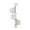 Clear, variant on Wall Mounted Rotating Storage Organizer with Suction Cup -Functional Rack for Kitchen Bathroom Shower and HomeSpace Saving Wall Mount Container for Dry and Small Items