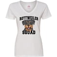 thumbnail image 3 of Inktastic Dog Rottweiler Squad Women's V-Neck T-Shirt, 3 of 5