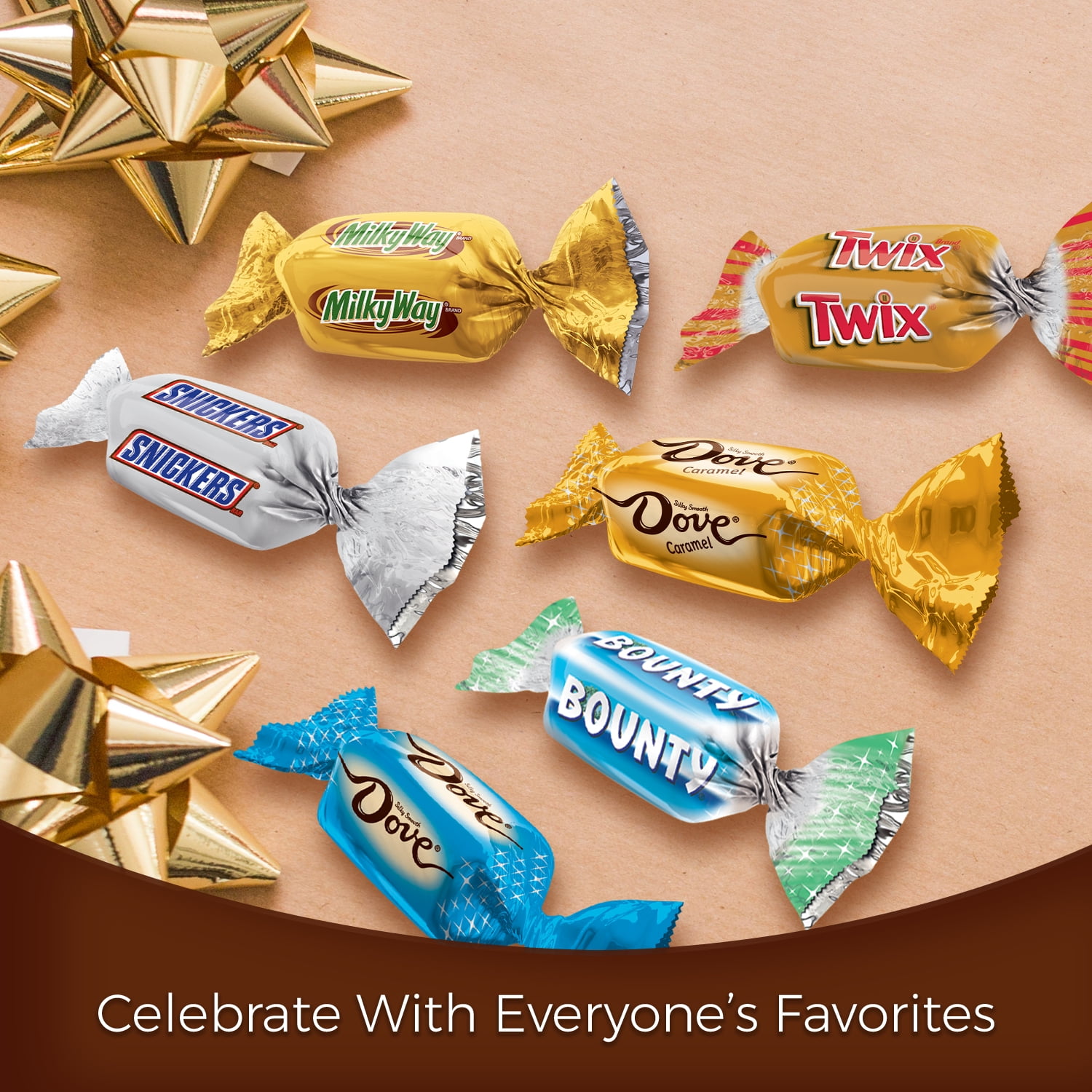 Celebrations Chocolate Variety Mix Candy Bars In A Champagne Bottle, 10.9  Oz. - Walmart.com