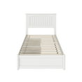 thumbnail image 5 of Malta Twin XL Wood Platform Bed with Panel Footboard & Storage Drawers in White, 5 of 5