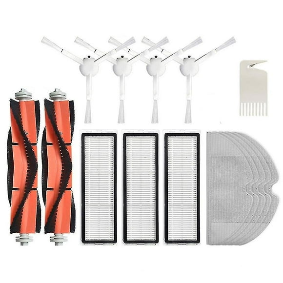 Main Side Brush Hepa Filter Mopping Cloth Compatible With Xiaomi F9 1c (15 Pcs)