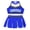 Royal Blue, variant on CHICTRY 2Pcs Girls Cheerleading Outfit Cropped Top with Skirt Set Dancewear,Sizes 6-16