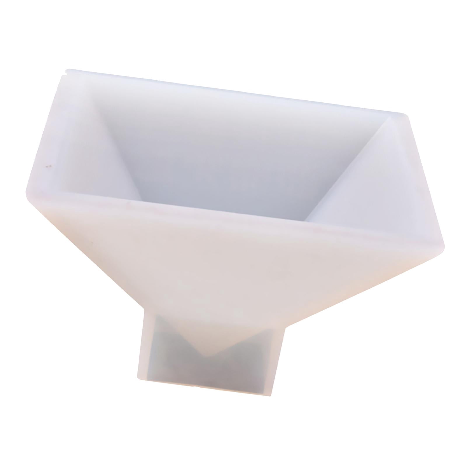 Milageto 2x Pyramid Shaped DIY Silicone Molds Resin Ornaments Crafting Mould 9.5x9.5x6cm