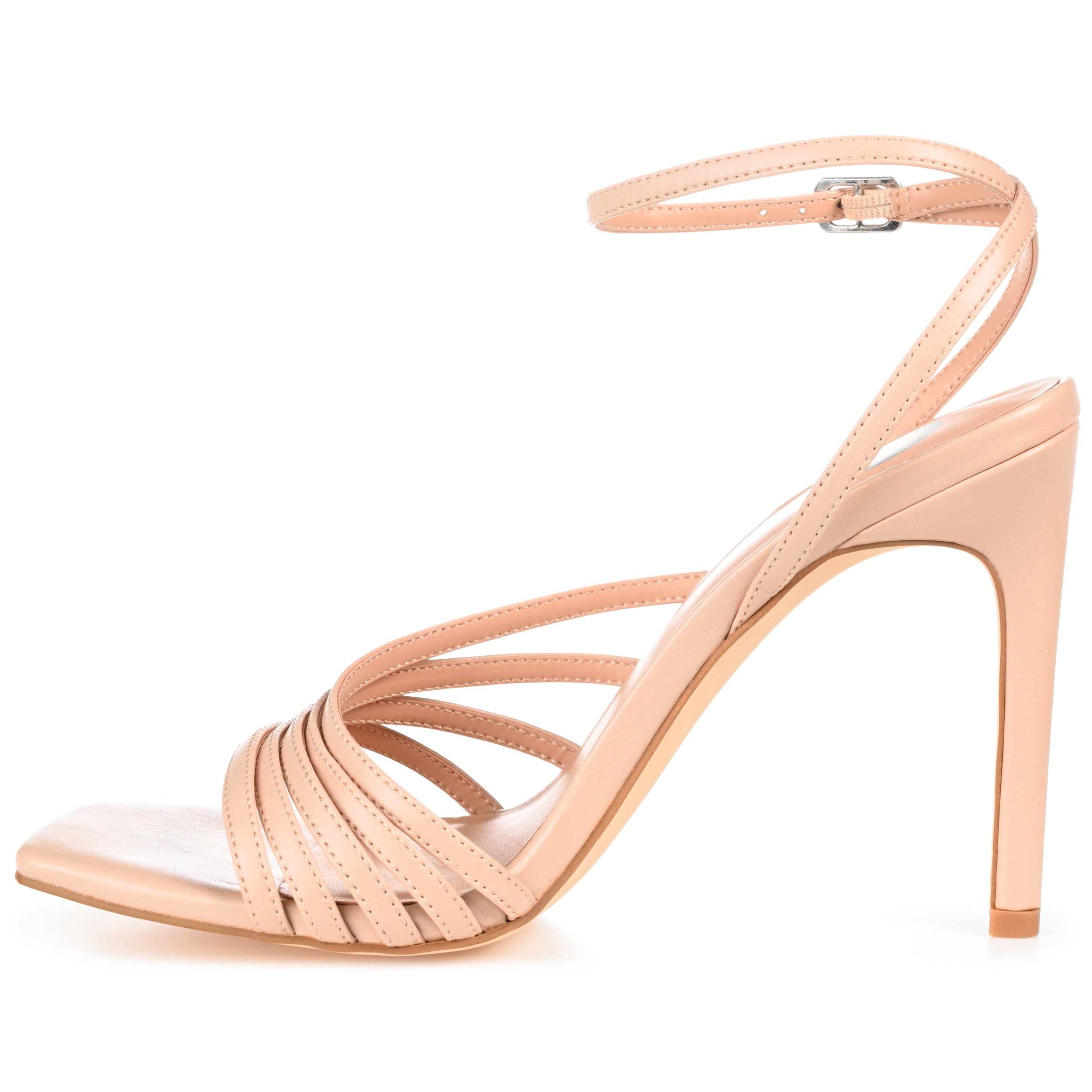 Journee Womens Louella Open Toe High Stiletto Dress Sandals