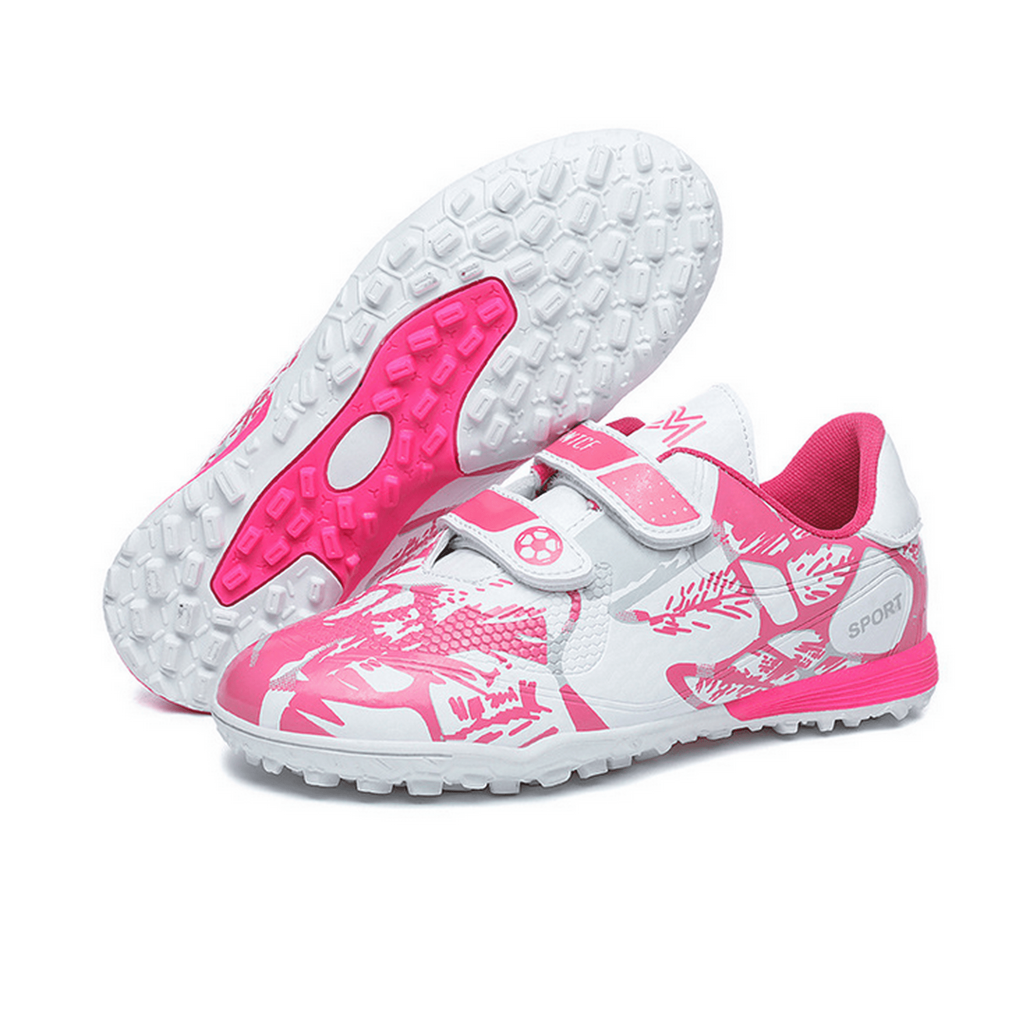 Children's soccer shoes men's velcro with broken nails sport