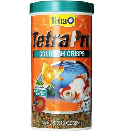 Tetra TetraPRO Goldfish Crisps Fish Food, 7.90oz