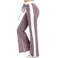 thumbnail image 2 of Fengqque Women's Fashionable and Comfortable High Waist Elastic Waist Drawstring Bell Bottom Slim-Fit Flare Leg Hippie Pants Pink 10(XL), 2 of 6