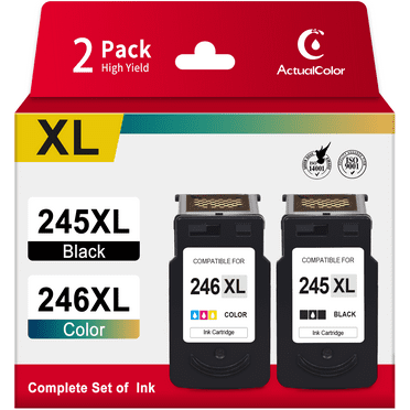 245XL 246XL Ink Cartridges for Canon Ink 245 and 246 for PIXMA MG2522 Printer( Black, Tri-Color)