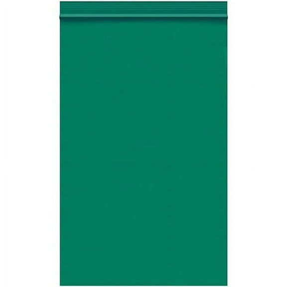 5 x 8" - 2 Mil Green Reclosable Poly Bags - 1000 Per Case