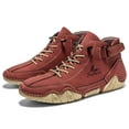 thumbnail image 2 of toraway Espadrilles pour Hommes Rétro Décontracté Mode en Cuir Confortables Bottines Montantes Extérieures 10.5, 2 of 4