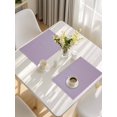 thumbnail image 5 of Purple Solid Color Placemats Set of 4, Aesthetics Contemporary Luxury Placemats for Dining Table, Place Mats for Kitchen Tabletop, Waterproof Wipeable Dining Table Mats Set, 5 of 9