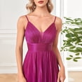 thumbnail image 5 of Sexy Backless Maxi Formal Dress for Women with Sequin, Sleeveless Pleated Evening Gowns for Wedding and Cocktail, 5 of 6