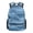 Blue Fish Camouflage Pattern, variant on Snake Camo Waterproof School Backpack for Camping Travel, Water Resistant Adjustable Straps School Bag Mesh Side Pockets