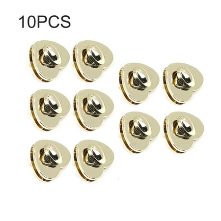 10pcs/lot Heart-shaped Lock Hasp Luggage Bags Buckle Metal Hardware Alloy Firm Fastener Handbags Parts Replacement Accessories