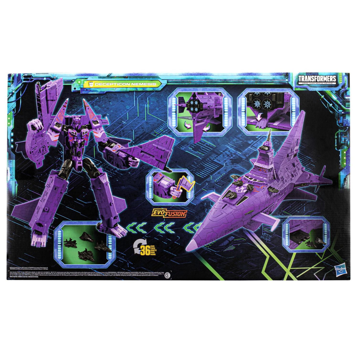 Transformers Generations Legacy Evolution figurine de collection Decepticon Nemesis de classe Titan de 60 cm, pour adultes, à partir de 15 ans