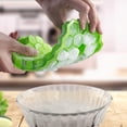thumbnail image 3 of Bandejas para cubitos de hielo premium, moldes de silicona para cubitos de hielo con tapa sellante, moldes hexagonales seguros y reutilizables para cubitos de hielo, para bebidas frías, whis, 3 of 5