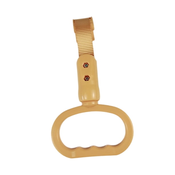 Accesorios interiores para manijas de autobús Anillo de manija para manija de tren de metro de montaje conveniente Óvalo amarillo