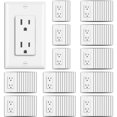 thumbnail image 1 of Tomacorriente decorativo BESTTEN de 15 A, 125 V, 1875 W, paquete de 100, 1 of 8