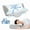 White+Grey, variant on JUSTLET Cervical Neck Memory Foam Pillow for Neck and Shoulder Pain Relief, Orthopedic Contour Support Pillow with Cooling Pillowcase for Side, Back, Stomach Sleepers, White+Grey