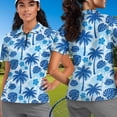 thumbnail image 4 of Binienty Tropical Palm Tree Matching Shirts for Couples Athletic Couple Shirt for Men Women Fashion Relaxed Quarter Zip Pullover for Running Casual Outing Wear, 4 of 7