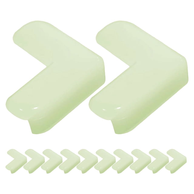 ColoMX Protectores de esquinas luminosos para muebles, protectores de esquinas a prueba de bebés, en forma de L, 12 Uds.