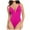 Hot Pink, variant on Yuncity One Piece Swimsuit Women Deep V Neck Shapewear Backless Thong Bodysuit Tank Top Bathing Suits Swimwear For Beach Pool Black S-Xl