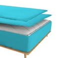 thumbnail image 2 of Sheet has Zipper Fitted Sheet, (Olympic Queen Size 66x80) 18 Inch Deep Pocket, 100% Egyptian Cotton, 800 TC, Solid Turquoise Blue Color., 2 of 10